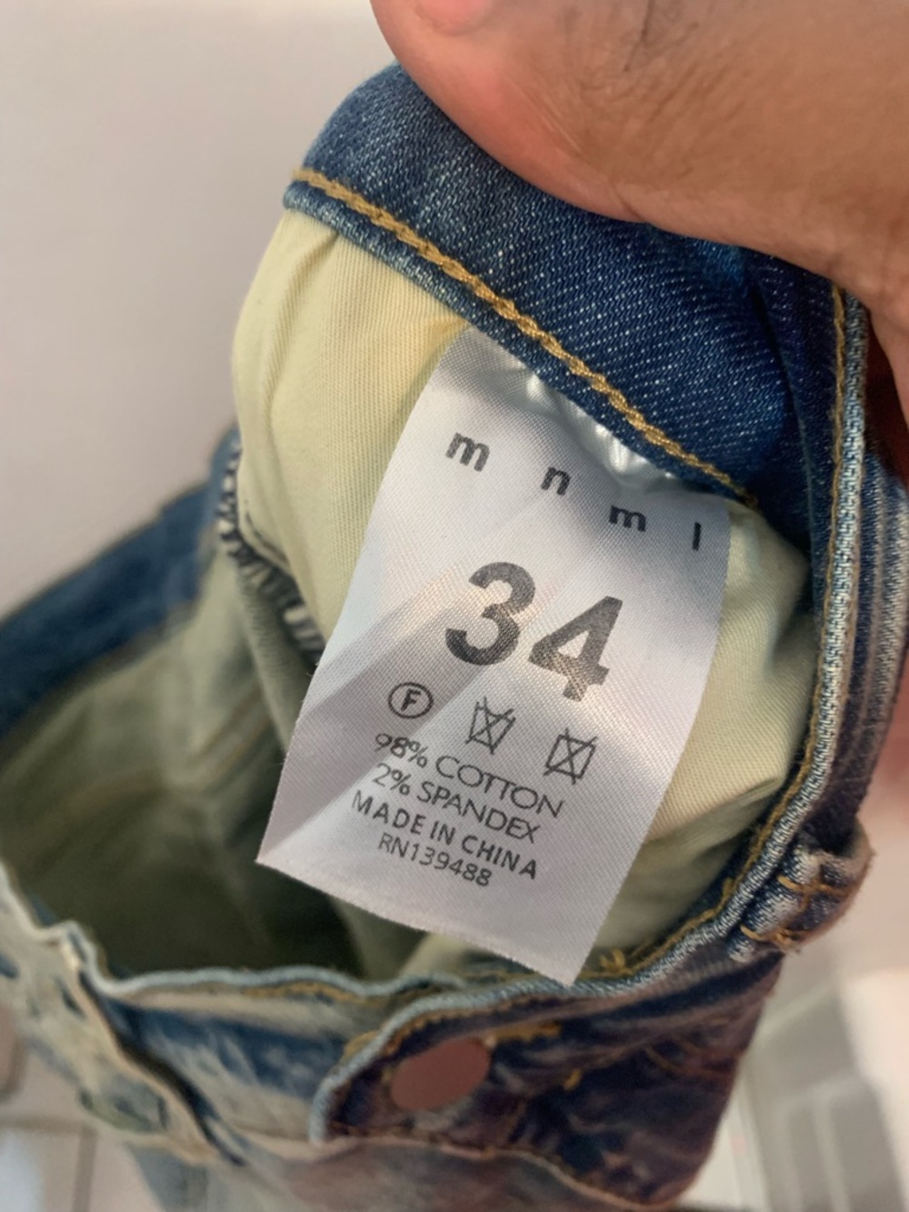 MNML Slim Fit Blue Denim Jeans